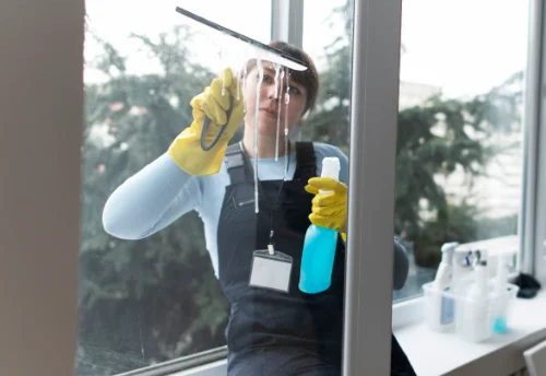 Nettoyage de vitres intérieures et extérieures à la Grimaudière